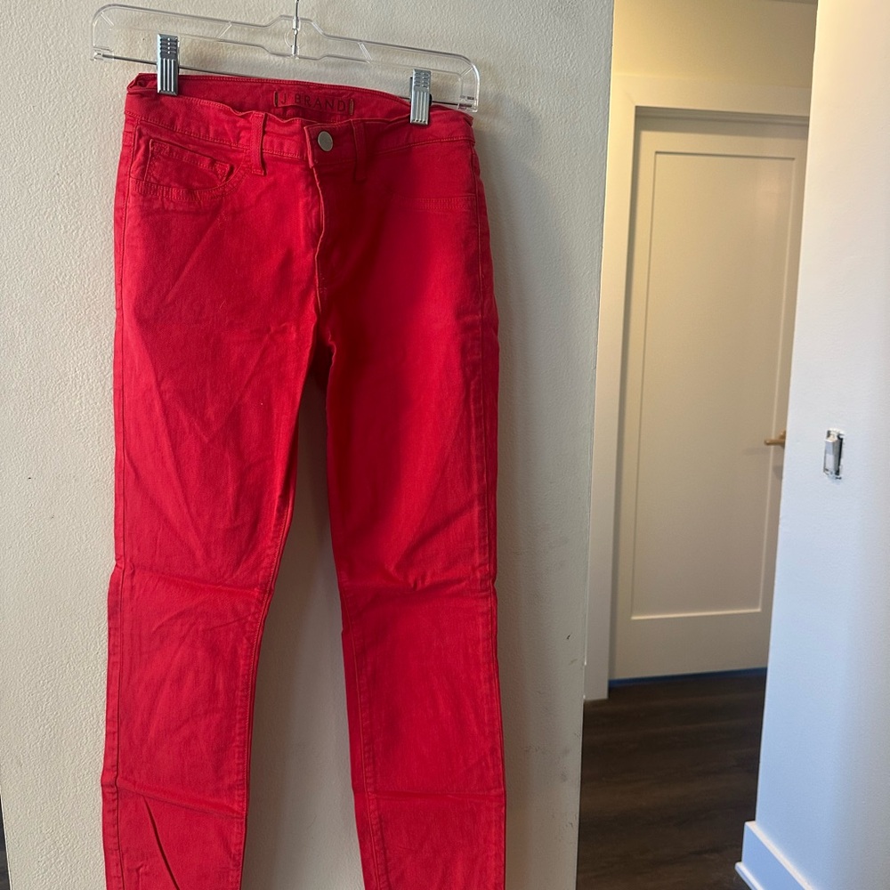 J Brand Women’s Red Skinny Jeans